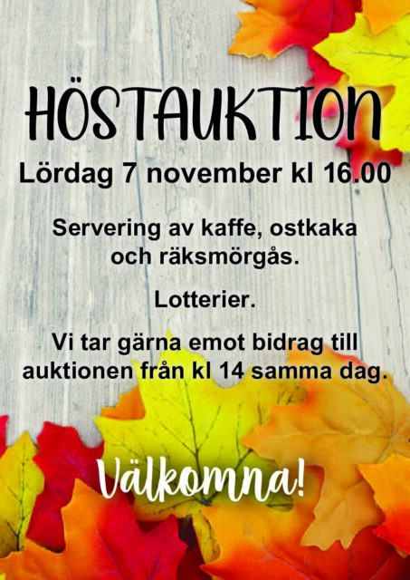 Välkommen på Höstauktion!